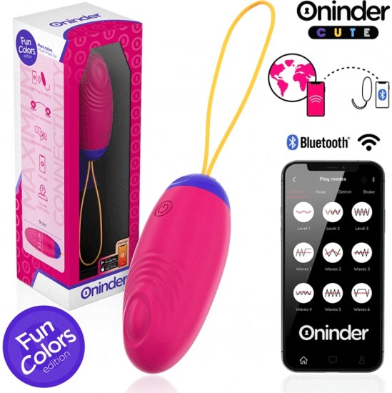Oninder Cute LOVE PLEASURE VIBRO-WAVE TAPPING SILICONE EGG - FREE WORLDWIDE APP