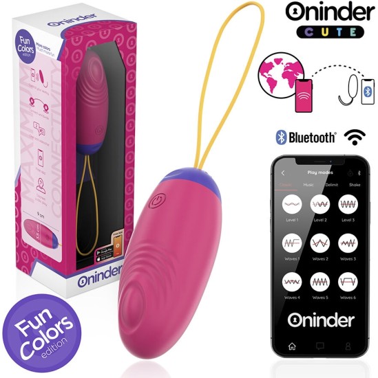 Oninder Cute LOVE PLEASURE VIBRO-WAVE TAPPING SILICONE EGG - FREE WORLDWIDE APP