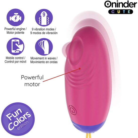 Oninder Cute LOVE PLEASURE VIBRO-WAVE TAPPING SILICONE EGG - FREE WORLDWIDE APP