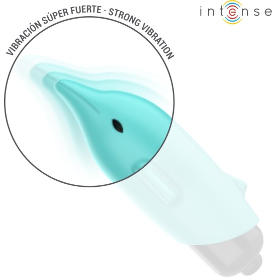 Intense Fun INTENSE - ECHO VIBRATING BULLET DOLPHIN BLUE 8 X 4.7 CM