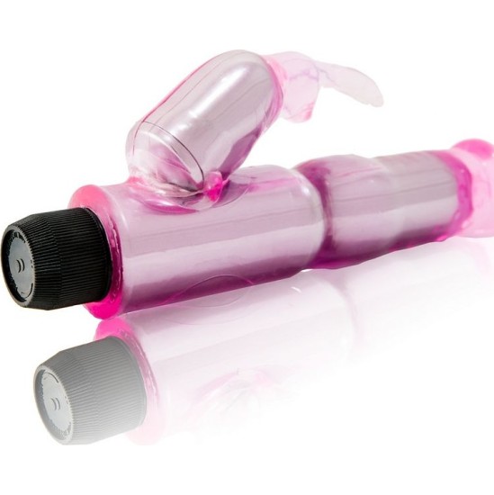 Baile Vibrators BAILE - VIBRATOR WITH ADJUSTABLE PINK STIMULATOR