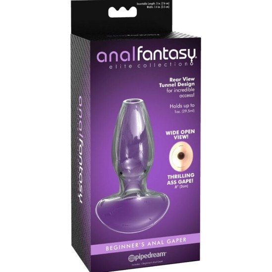 Anal Fantasy Elite Collection ANAL GAPER DILATOR FOR BEGINNERS CRYSTAL SIZE S