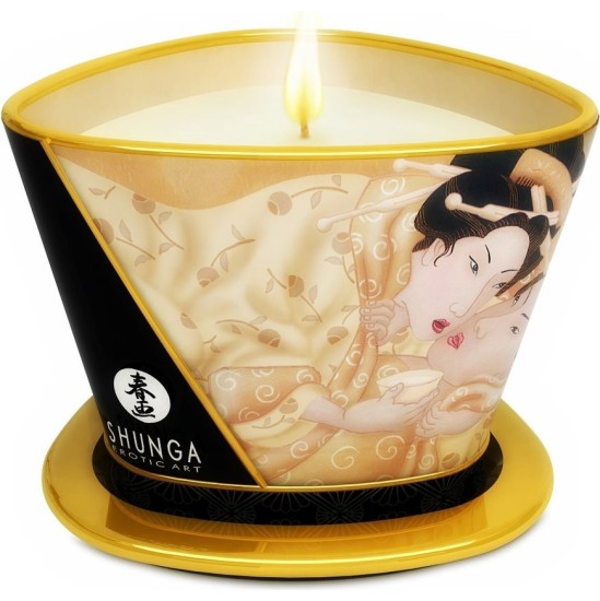 Shunga Candles SHUNGA - MINI CARESS BY CANDELIGHT VANILLA MASSAGE CANDLE 170 ML