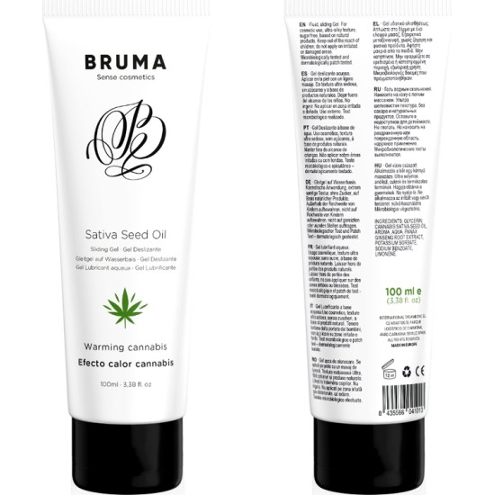 Bruma SATIVA SEED OIL SLIDING GEL WARMING CANNABIS FLAVOR 100 ML