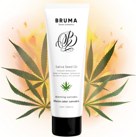 Bruma SATIVA SEED OIL SLIDING GEL WARMING CANNABIS FLAVOR 100 ML