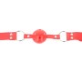 Kink Collar & Gag KINK - COMPLETE RED HOLLOW HARD BALL GAG 62 x 2 CM