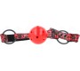 Kink Collar & Gag KINK - DIAMOND PATTERN BALL 4.5 CM GAG MODEL 1 64.5 CM ADJUSTABLE 42-60 CM