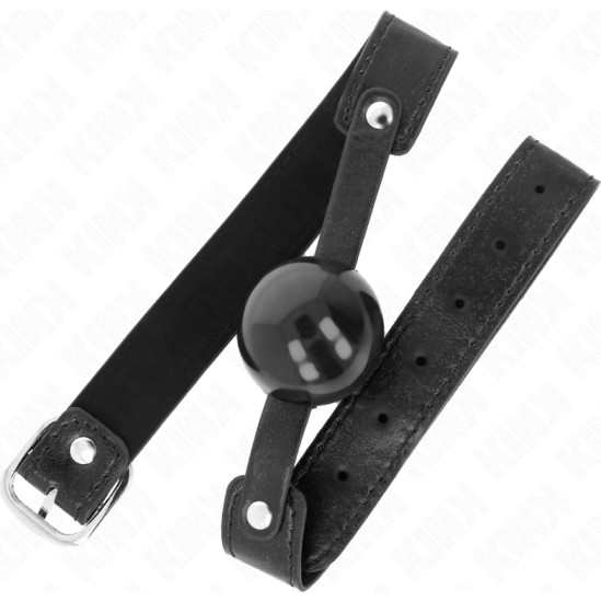 Kink Collar & Gag KINK - SOFT TPE BALL 4 CM GAG MODEL 2 65 x 2.5 CM