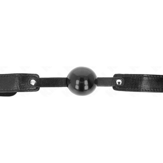 Kink Collar & Gag KINK - SOFT TPE BALL 4 CM GAG MODEL 2 65 x 2.5 CM