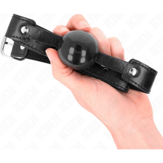 Kink Collar & Gag KINK - SOFT TPE BALL 4 CM GAG MODEL 2 65 x 2.5 CM