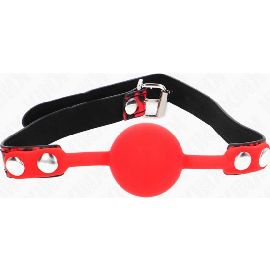 Kink Collar & Gag KINK - SILICONE BALL 4 CM GAG MODEL 2 60 x 2 CM