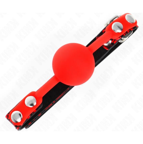 Kink Collar & Gag KINK - SILICONE BALL 4 CM GAG MODEL 2 60 x 2 CM