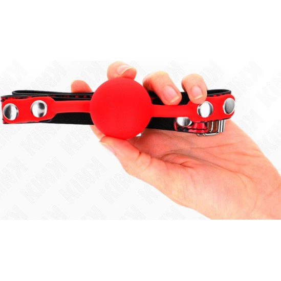 Kink Collar & Gag KINK - SILICONE BALL 4 CM GAG MODEL 2 60 x 2 CM