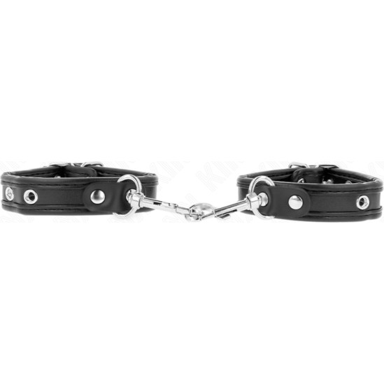 Kink Wrist Restraint KINK - MINI BLACK WRISTBANDS WITH STUDS ADJUSTABLE 16-22 CM X 2 CM