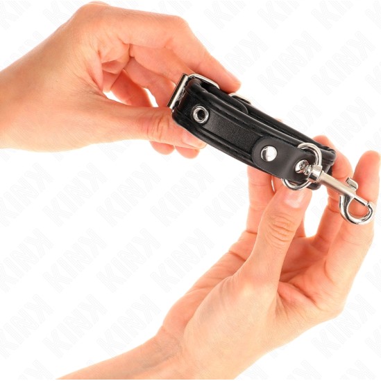 Kink Wrist Restraint KINK - MINI BLACK WRISTBANDS WITH STUDS ADJUSTABLE 16-22 CM X 2 CM