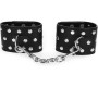 Kink Wrist Restraint KINK - WRIST RESTRAINTS WITH SNAP FASTEN FULL OF RIVETS BLACK ADJUSTABLE 19-24 CM X 5.5 CM