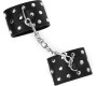 Kink Wrist Restraint KINK - WRIST RESTRAINTS WITH SNAP FASTEN FULL OF RIVETS BLACK ADJUSTABLE 19-24 CM X 5.5 CM