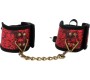 Kink Wrist Restraint KINK - SCANDAL WRIST RESTRAINTS RED-BLACK LACE DETAILS 24.5 CM X 6.5 CM