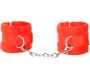 Kink Wrist Restraint KINK - BEGINNER FUR HAND CUFFS RED 30 X 7 CM