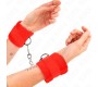 Kink Wrist Restraint KINK - BEGINNER FUR HAND CUFFS RED 30 X 7 CM