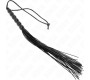 Kink Impact & Touch KINK - MINI SILICONE WHIP WITH 6 BLACK BEADS 26 CM
