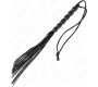 Kink Impact & Touch KINK - MINI SILICONE WHIP WITH 6 BLACK BEADS 26 CM