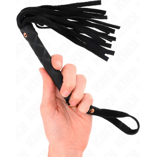 Kink Impact & Touch KINK - BLACK SUEDE MINI WHIP 30 CM