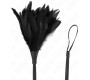Kink Impact & Touch KINK - BLACK MAIDS HORN SHAPED TICKLE CHICKEN FEATHERS 36 CM