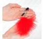 Kink Nipple Grip KINK - FEATHER NIPPLE CLAMP RED 7 CM