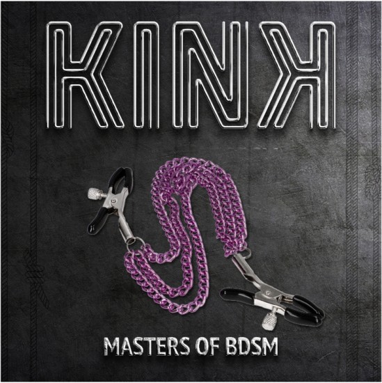 Kink Nipple Grip KINK - NIPPLE CLAMPS WITH 3 CHAINS PURPLE 20/23/28 CM