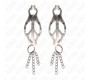 Kink Nipple Grip KINK - JAPANESE CLOVER NIPPLE CLAMPS WITH LITTLE CHAINS SILVER