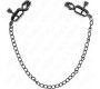 Kink Nipple Grip KINK - FLAT CHAIN NIPPLE CLAMPS BLACK 30 CM
