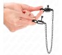 Kink Nipple Grip KINK - FLAT CHAIN NIPPLE CLAMPS BLACK 30 CM