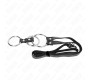 Kink Ring Power KINK - TRIPLE METAL PENIS RING 3.8 CM TO 5 CM WITH LEATHER BELT 112 CM