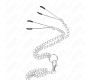 Kink Ring Power KINK - TRIPLE CHROME METAL PENIS RING 3.8 CM TO 5 CM WITH 26 CM METAL CHAIN AND NIPPLE CLAMPS MODEL 2