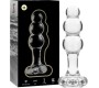 Nebula Series By Ibiza MODEL 1 ANAL PLUG BOROSILICATE GLASS CLEAR 10.5 CM -O- 3 CM