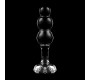 Nebula Series By Ibiza MODEL 1 ANAL PLUG BOROSILICATE GLASS CLEAR 10.5 CM -O- 3 CM