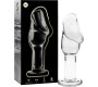 Nebula Series By Ibiza MODEL 6 ANAL PLUG BOROSILICATE GLASS CLEAR 12.5 CM -O- 4 CM