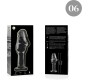 Nebula Series By Ibiza MODEL 6 ANAL PLUG BOROSILICATE GLASS CLEAR 12.5 CM -O- 4 CM
