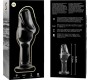 Nebula Series By Ibiza MODEL 6 ANAL PLUG BOROSILICATE GLASS CLEAR 12.5 CM -O- 4 CM