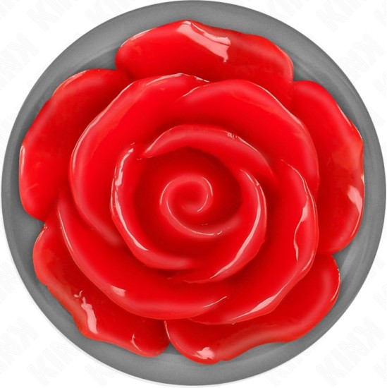 Kink Pleasure Plugs KINK - PLUG ANAL ROSE RED SIZE S