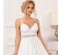 Subblime Babydolls SUBBLIME - BABYDOLL V NECKLINE WITH BOW DETAIL WHITE S/M