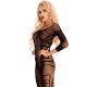 Livco Corsetti Bodystockings LIVCO CORSETTI FASHION - MONATA LC 17325 BODYSTOCKING CROTCHLESS BLACK S/L