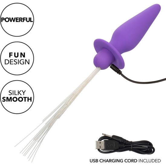 Calexotics SOUTHERN LIGHTS LIGHT UP ANAL PLUG 10 VIBRATIONS SILICONE PURPLE