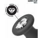 Addicted Toys ANAL PLUG WITH JEWEL SILICONE SIZE M 10.4 CM