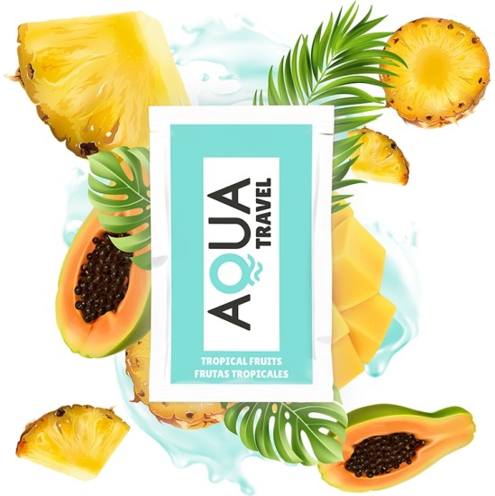 Aqua Travel TROPICAL FRUITS FLAVOUR WATERBASED LUBRICANT 6 ML
