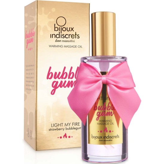 Bijoux Love Cosmetiques BIJOUX - INDISCRETS LIGHT MY FIRE MASSAGE OIL HEAT EFFECT GUM FLAVOR