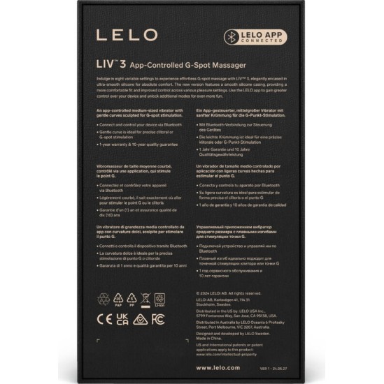 Lelo LIV&trade; 3 G-SPOT STIMULATOR PINK