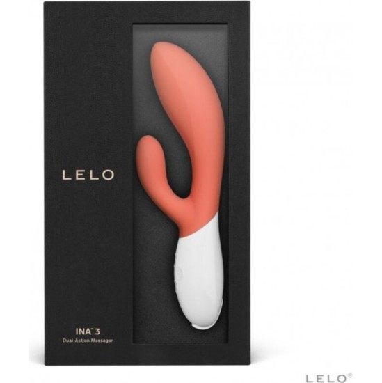Lelo INA 3 LUXURY CORAL RABBIT VIBRATOR