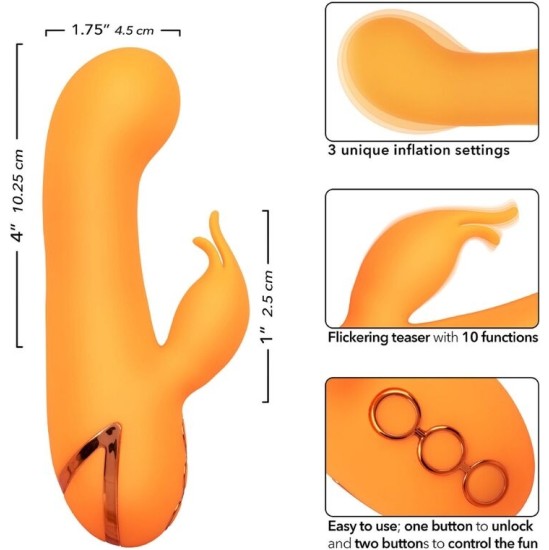 Calexotics MONTECITO MUSE VIBRATOR RABBIT ORANGE BY CALIFORNIA DREAMING